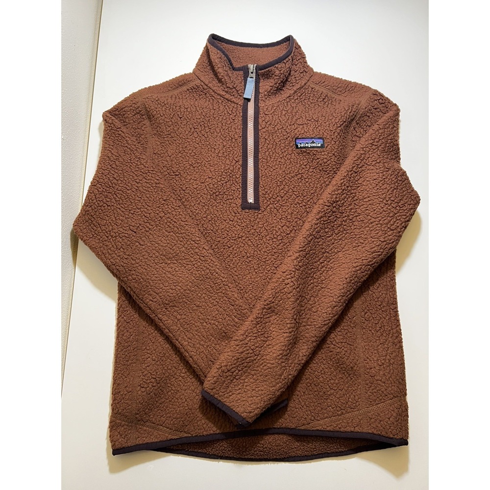 Patagonia Vtg. Better Sweater Half Zip  Fleece Brown Womens - Small